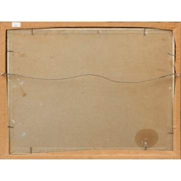 George Renouard (American, 1884-1954) Fishing boats at dock