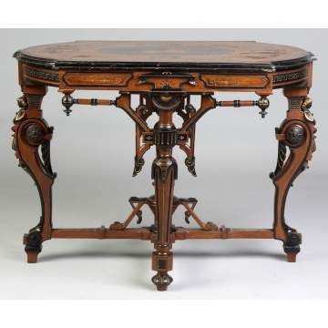 Victorian Inlaid Center Table