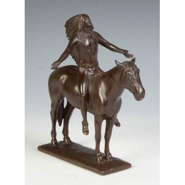 Cyrus Edwin Dallin (American, 1861-1944) "Appeal to the Great Spirit" Bronze Sculpture