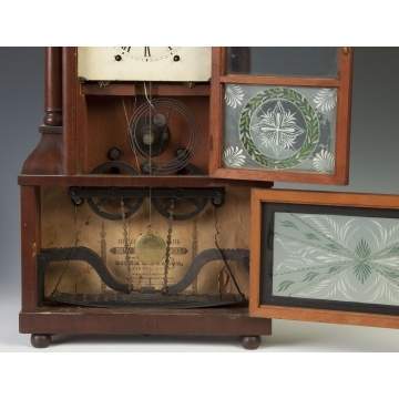Fine Birge & Fuller Double Candlestick Wagon Spring Shelf Clock