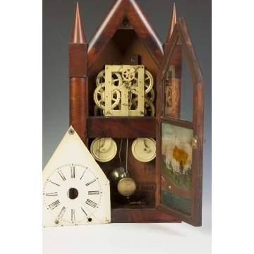 Chauncey Jerome Large Steeple Clock