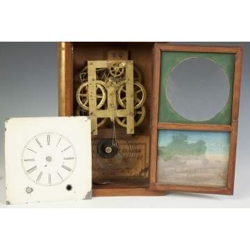 Miniature Shelf Clock, Sold by George Bowman, New Haven, Columbus, OH, 