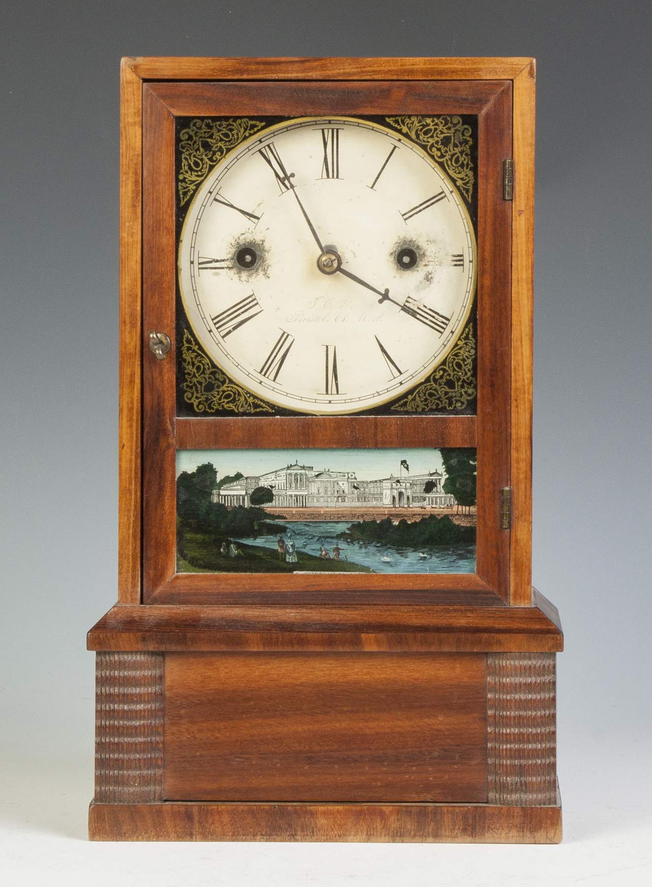 J. C. Brown Ripple Front Cottage Clock Cottone Auctions
