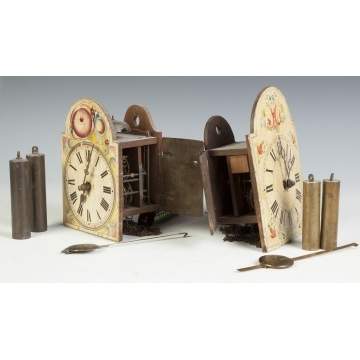 Two Wag-on-the-Wall Black Forest Clocks