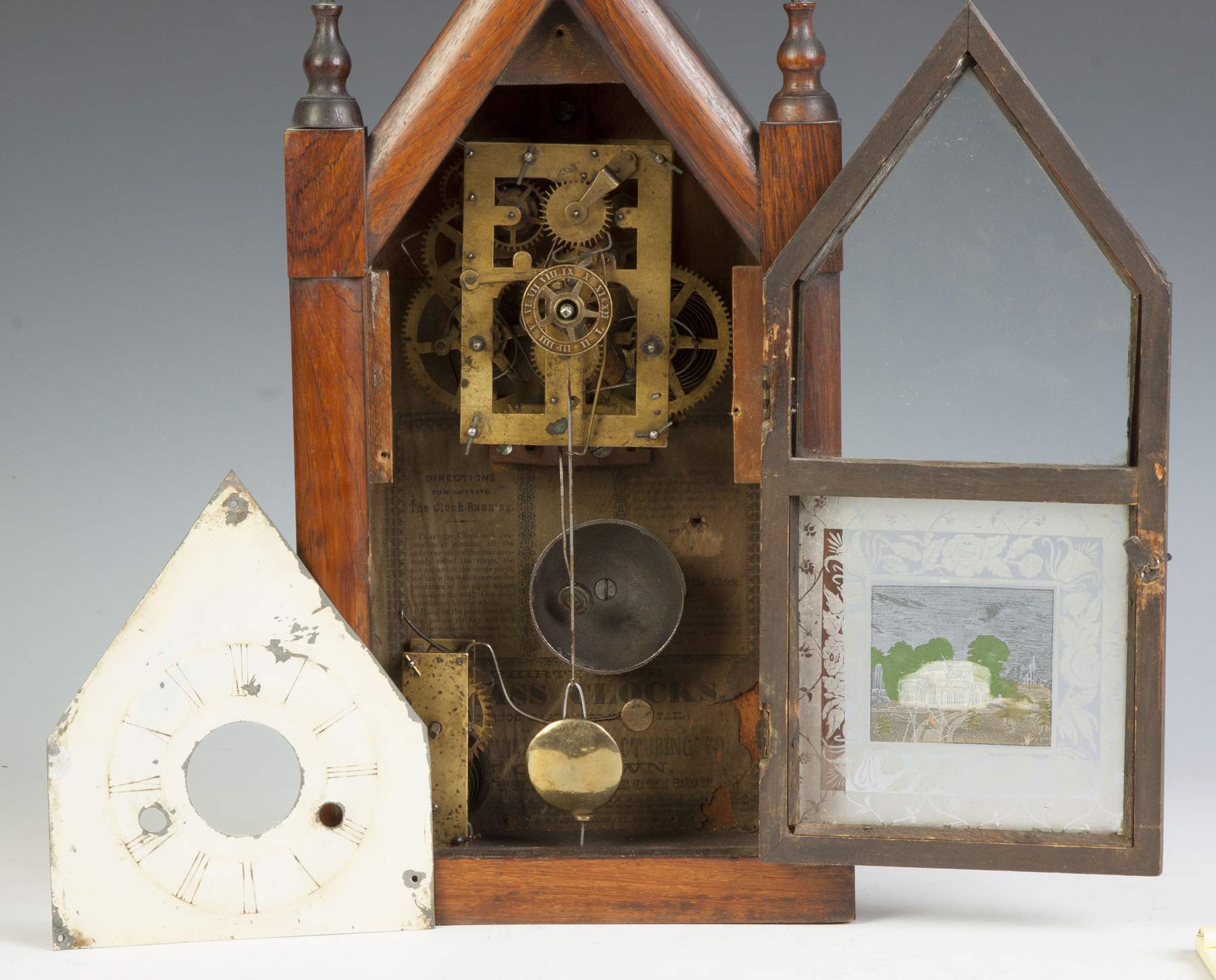 J.C. Brown Miniature Shelf Clock | Cottone Auctions
