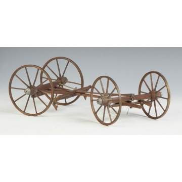 Brass & Wood Wagon Frame Patent Model