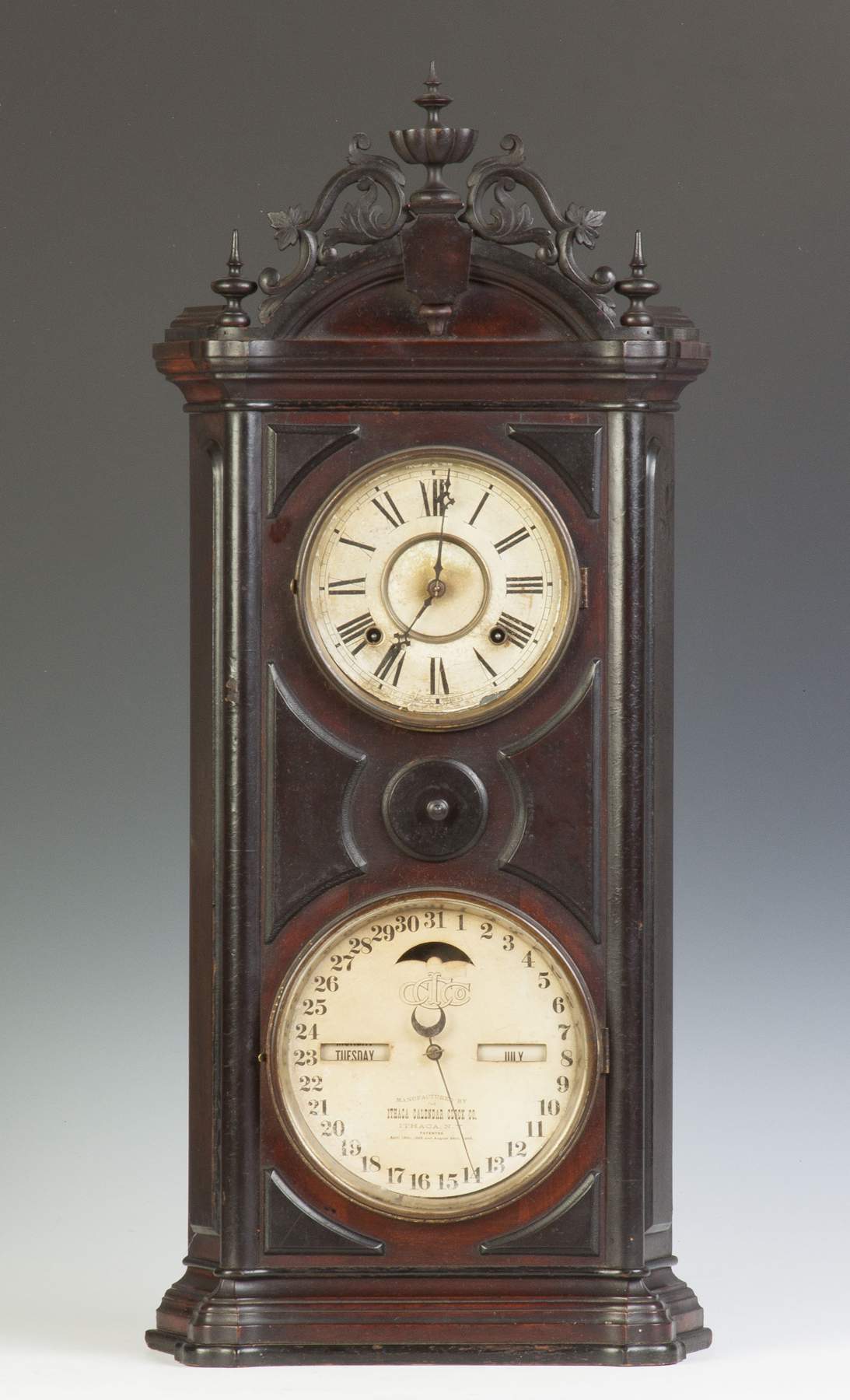 Ithaca Calendar Shelf Clock Emerald 5 Cottone Auctions