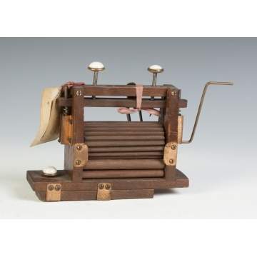 George W. Fagaines Washing Machine Patent Model