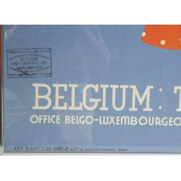 Belgium the Coast Vintage Travel Poster