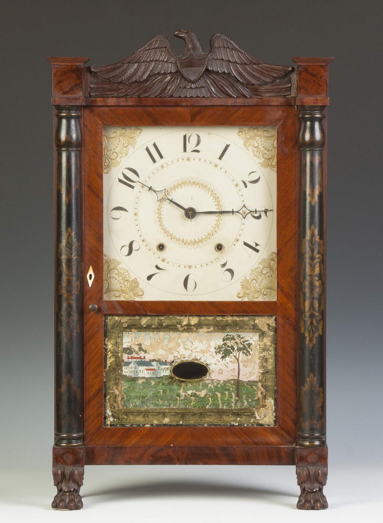 Ephraim Downes for George Mitchell Shelf Clock | Cottone Auctions