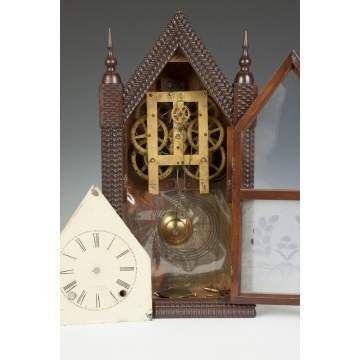 J.C. Brown Ripple Front Steeple Clock