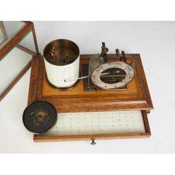 Barograph with Glass Sides