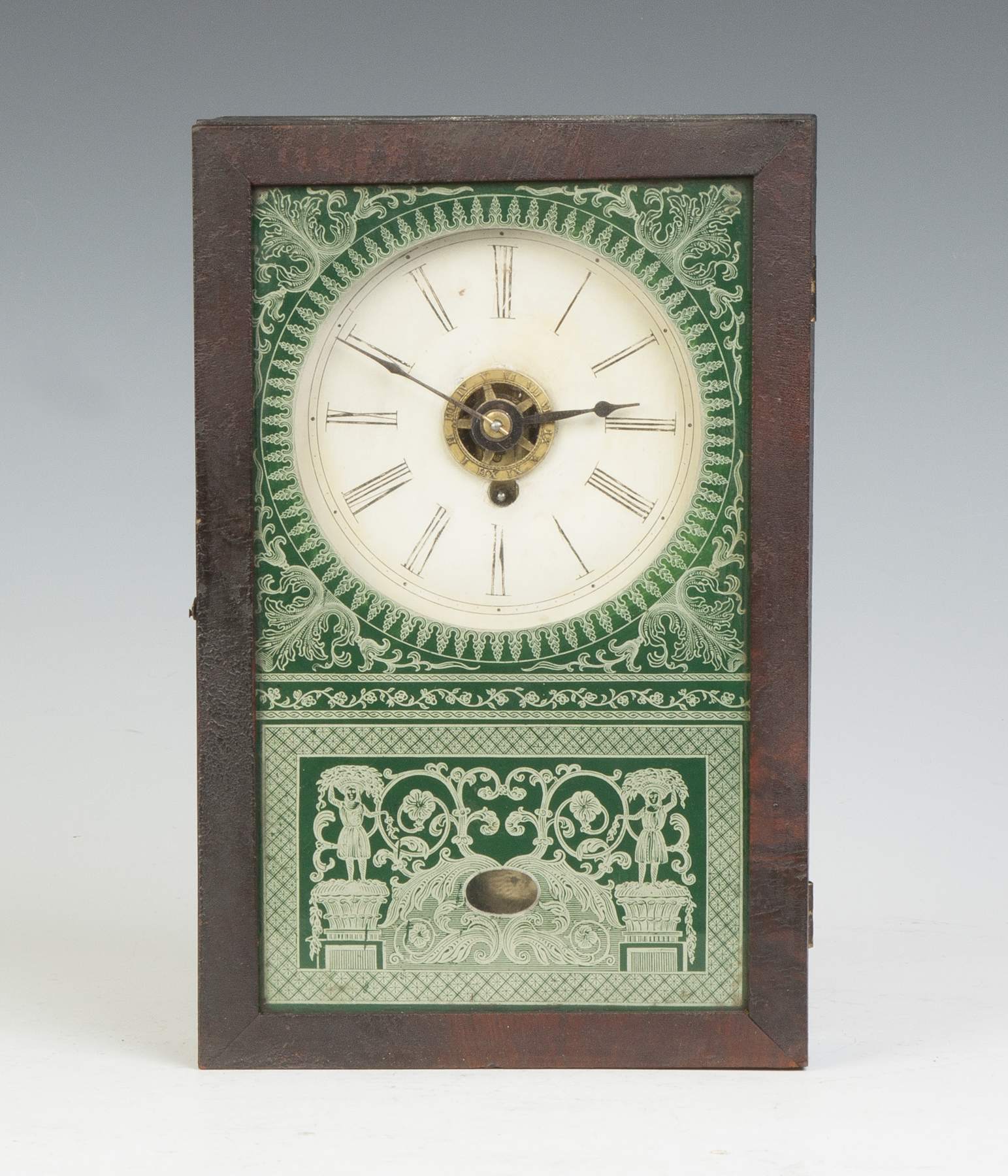 New England Clock Co. Cigar Box Clock with Alarm Cottone Auctions