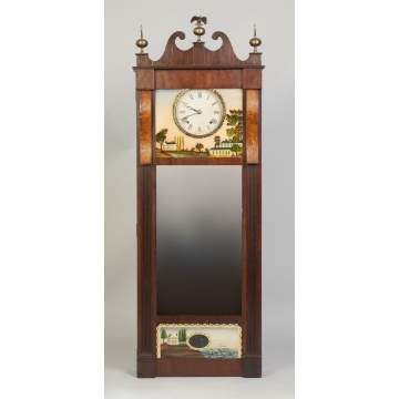 Joseph Ives, CT, Mirror Wall Clock