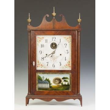 Seth Thomas Off Center Pillar & Scroll