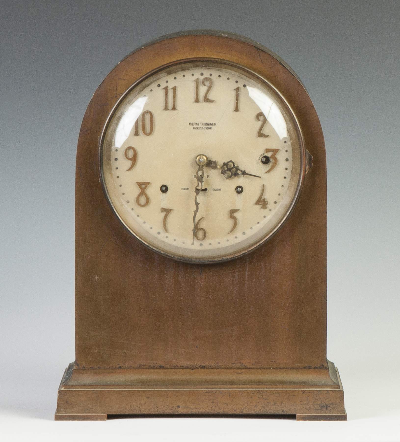 Seth Thomas Sonora Chime Brass Shelf Clock Cottone Auctions