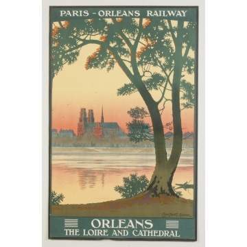 Paris-Orleans Railway Vintage Travel Poster