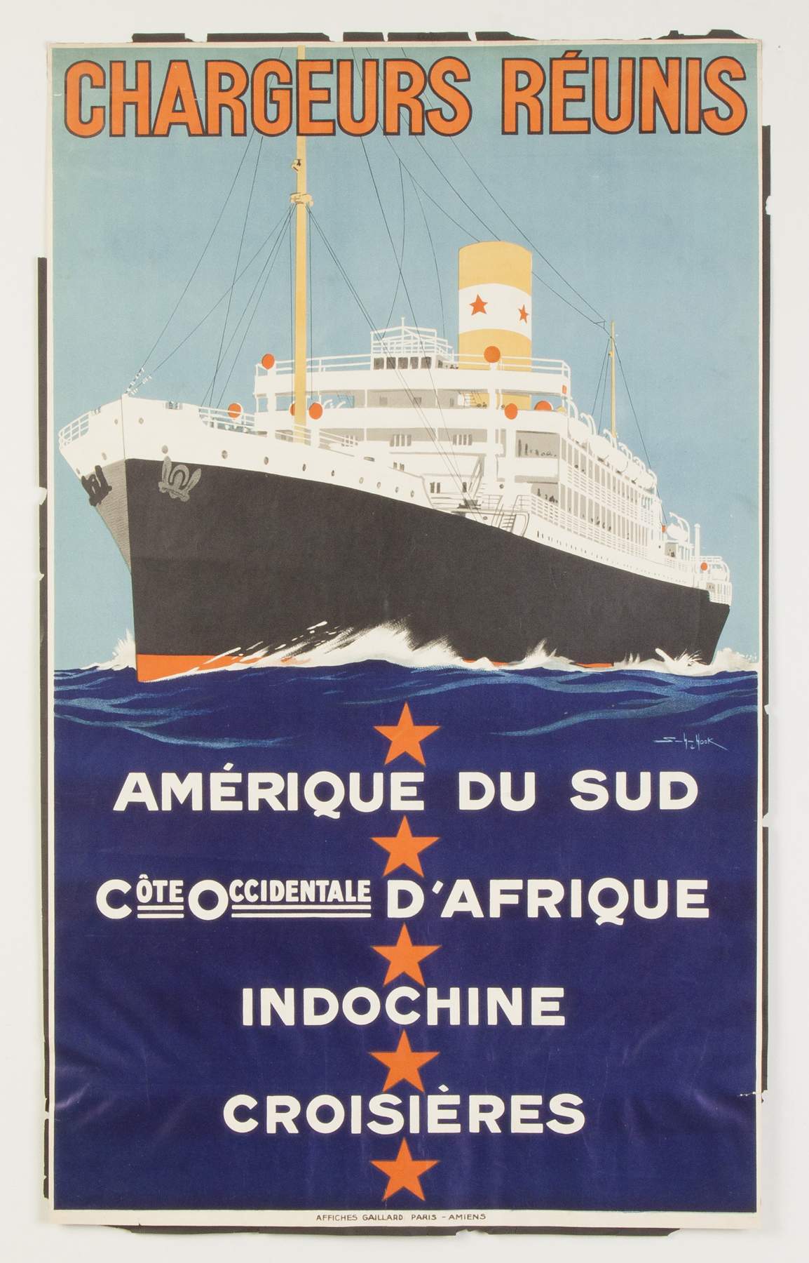 Vintage poster – Compagnie maritime des Chargeurs Réunis – Galerie 1 2 3