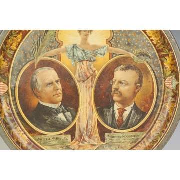 McKinley & Roosevelt Political Advertising Tray