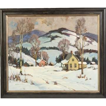 Walter Thomas Sacks (New York, 1901-1961) Winter Landscape Scene