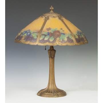 Reverse Painted Panel Lamp