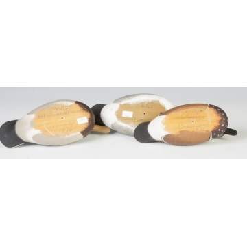Cranmer, 3 Carved & Painted Miniature Duck Decoys
