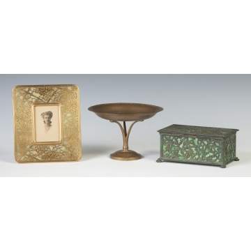 Tiffany & Appollo Bronze Desk Items