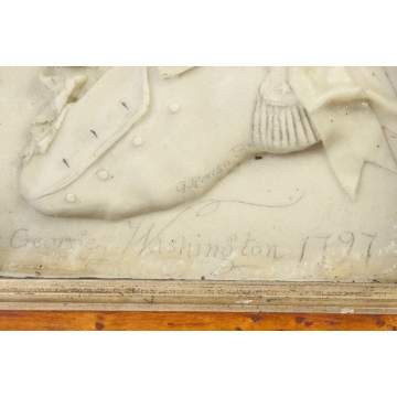 Wax Relief Bust of George Washington