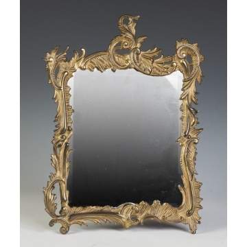 Gilded Brass Dresser Mirror
