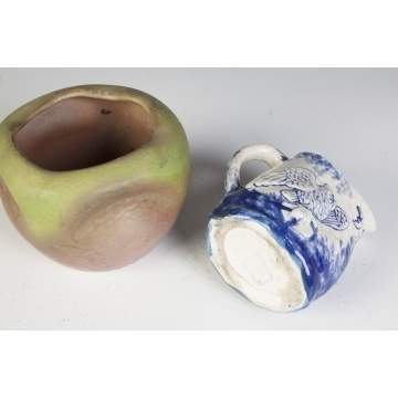 Weller Art Pottery Vase & Dedham Pitcher