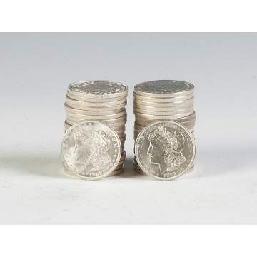 Forty 1920's Morgan Silver Dollars