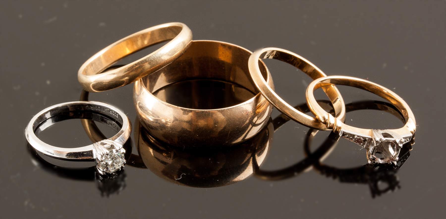 Five Platinum, Diamond & Gold Rings | Cottone Auctions