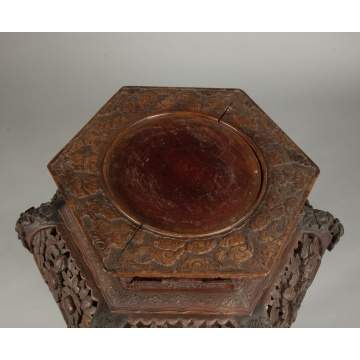 Chinese Carved Hardwood Stand