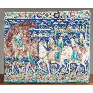 Early Persian Glazed Tile