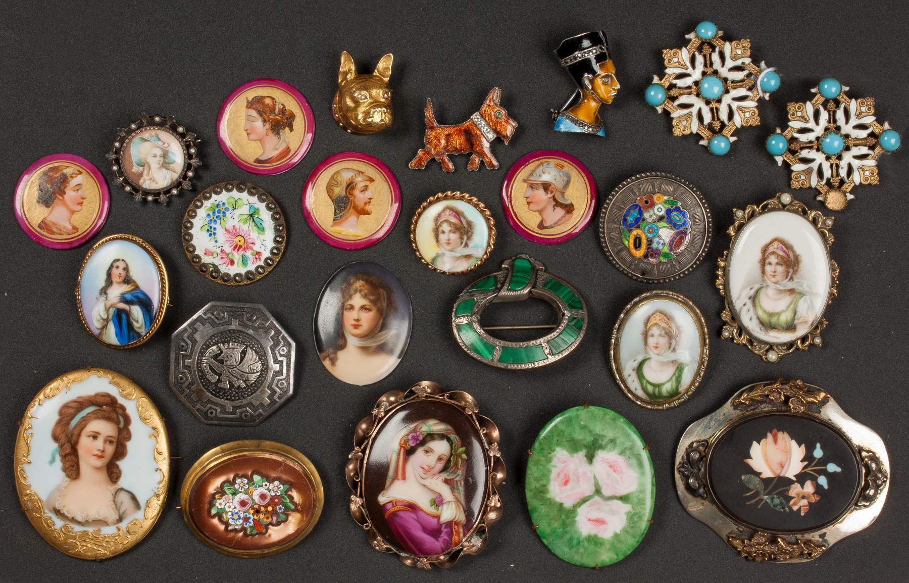 Large Group of Victorian Pins Cottone Auctions