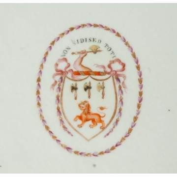 Pair of Early Chinese Export Armorial Porcelain Platters