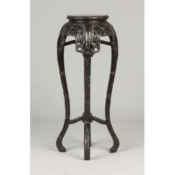 Chinese Carved Hardwood Stand