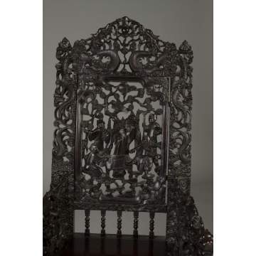 Chinese Carved Hardwood Chair