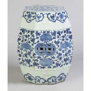 Chinese Porcelain Garden Seat 