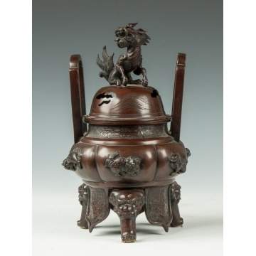 Chinese Patinaed Bronze Censer