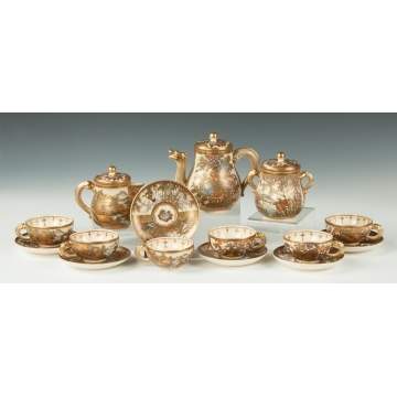 Fine Japanese Satsuma Tea Set