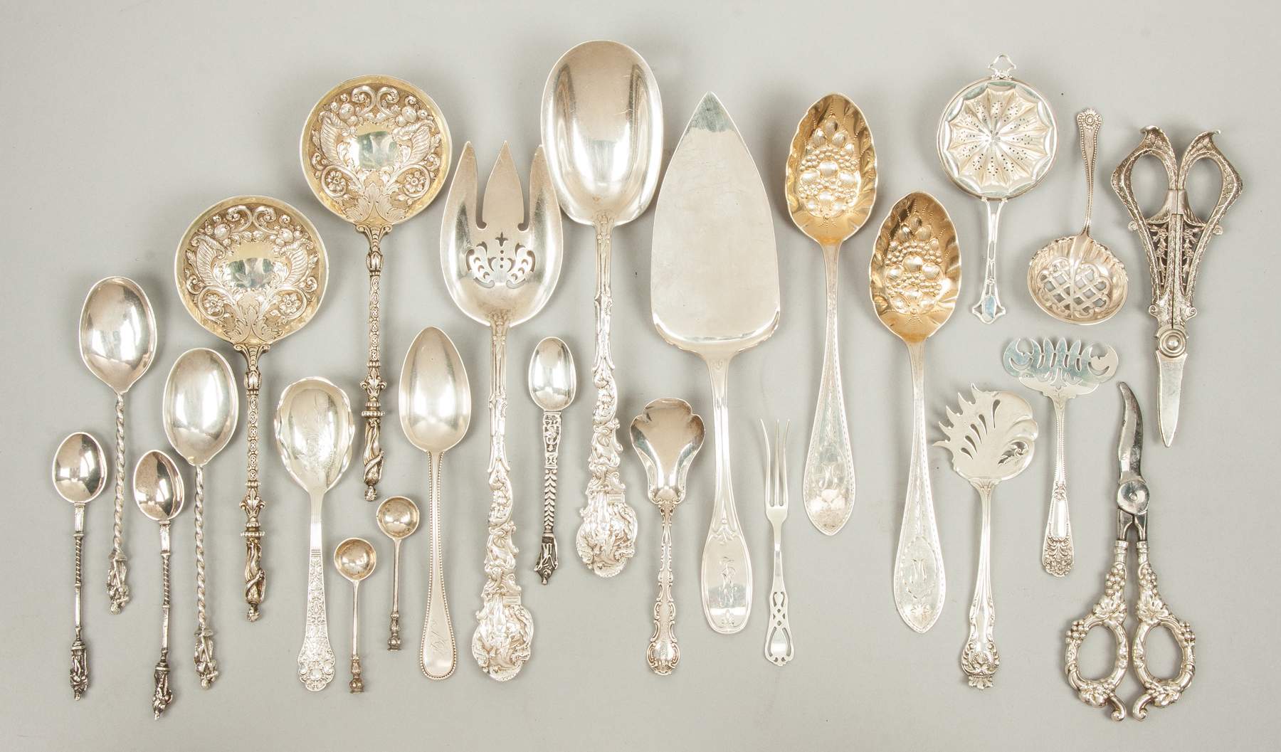 Various Sterling Silver Serving Pieces Cottone Auctions