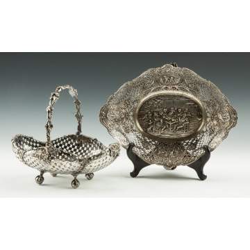 Two Continental Silver Baskets