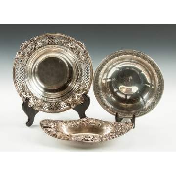 Three Sterling Silver Bowls