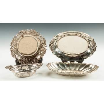 Four Sterling Silver Table Articles