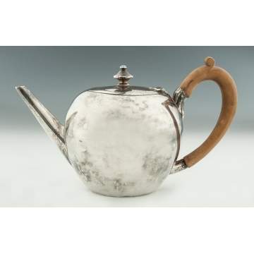 Early Silver Teapot 