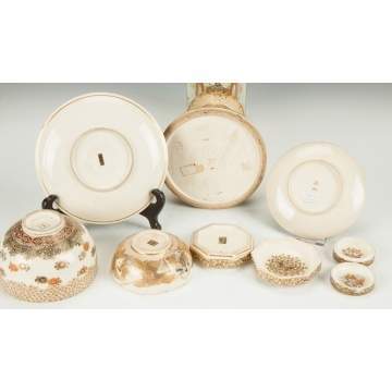 Group of Japanese Satsuma Items