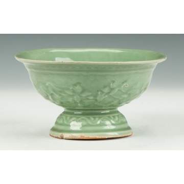 Early Chinese Celadon Compote