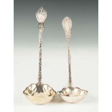 Two Sterling Silver Ladles