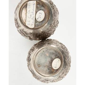 Chinese Export Silver Vases